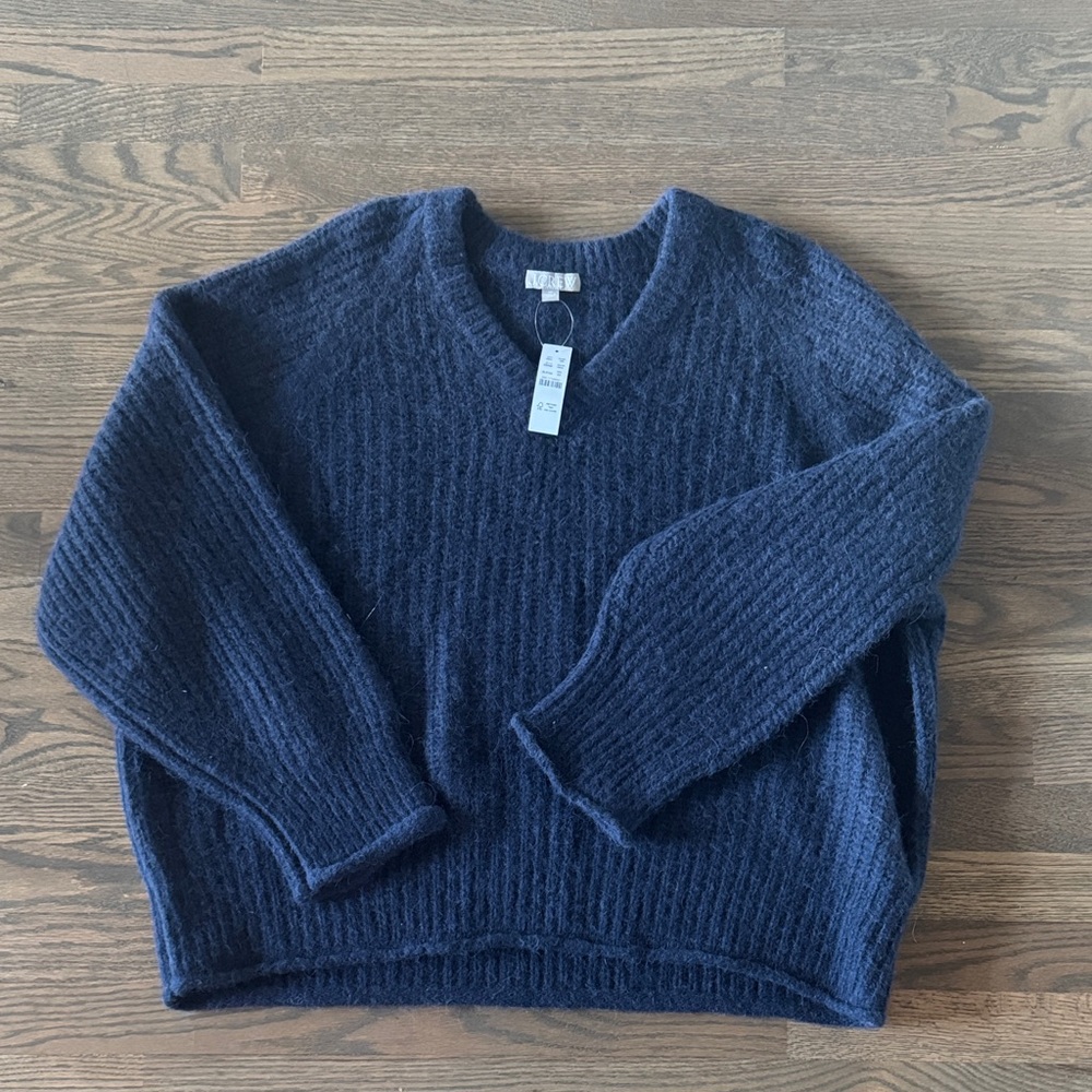 J Crew Cozy Navy Blue Sweater NWT 3x